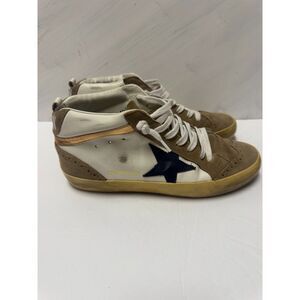 Golden Goose Mid Star Sneakers GGDB Private Edition Blue Star Italy Distresse